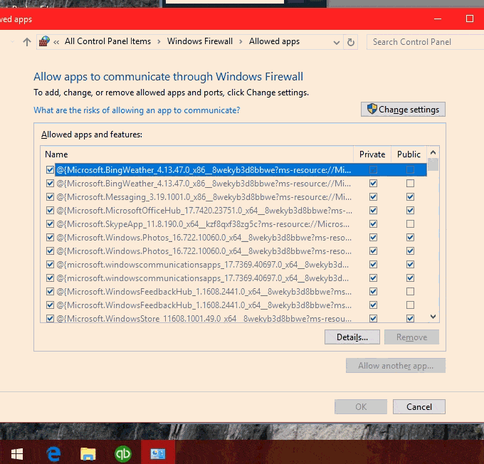 Check your antivirus settings - Screenshot